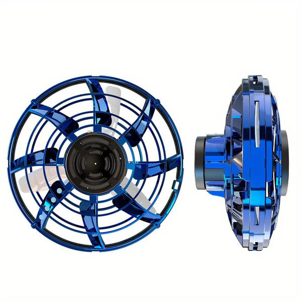 Mini OVNI con Luz Spinner con carga USB-Azul🛸